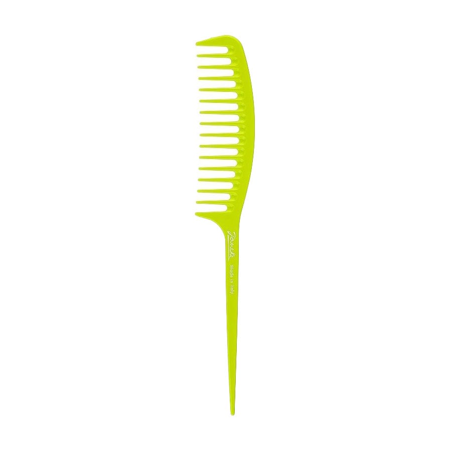 Гребінець для волосся Janeke Fashion Comb з ручкою, неоново-зелений (82826 LIM)